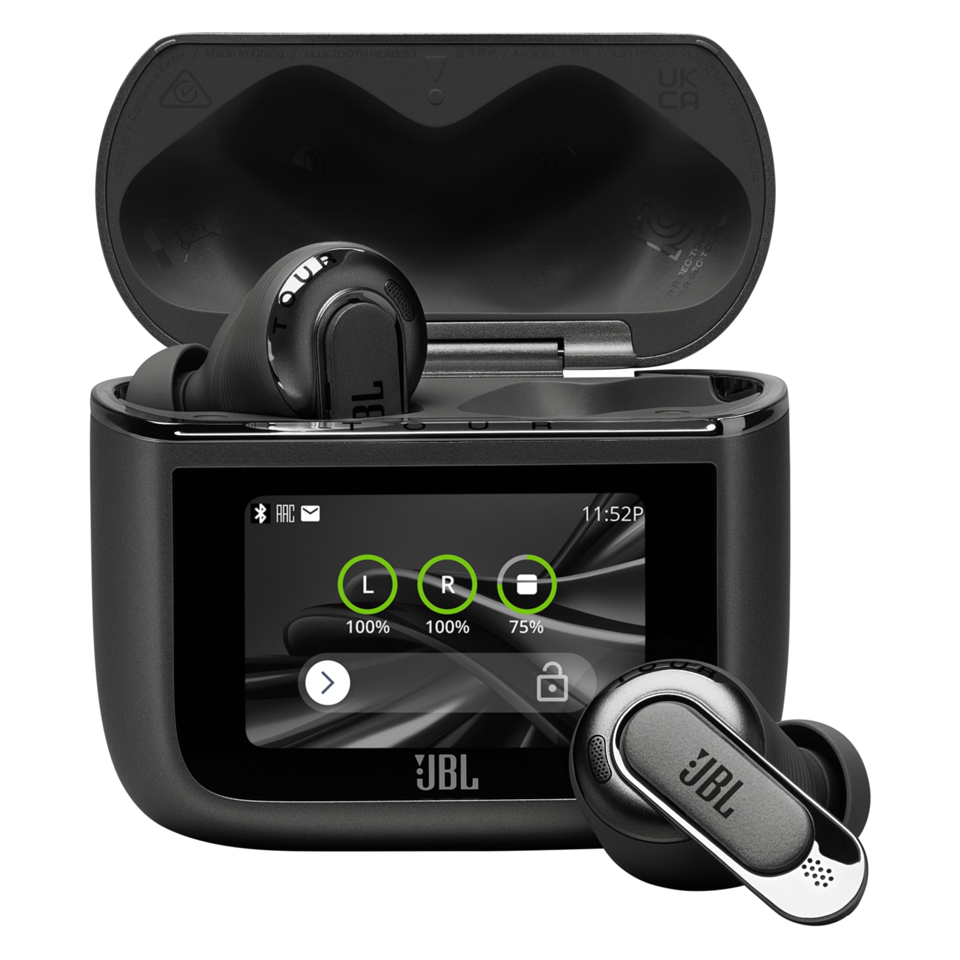 JBL Tour Pro 3 True Wireless in-ear-hodetelefoner Svart