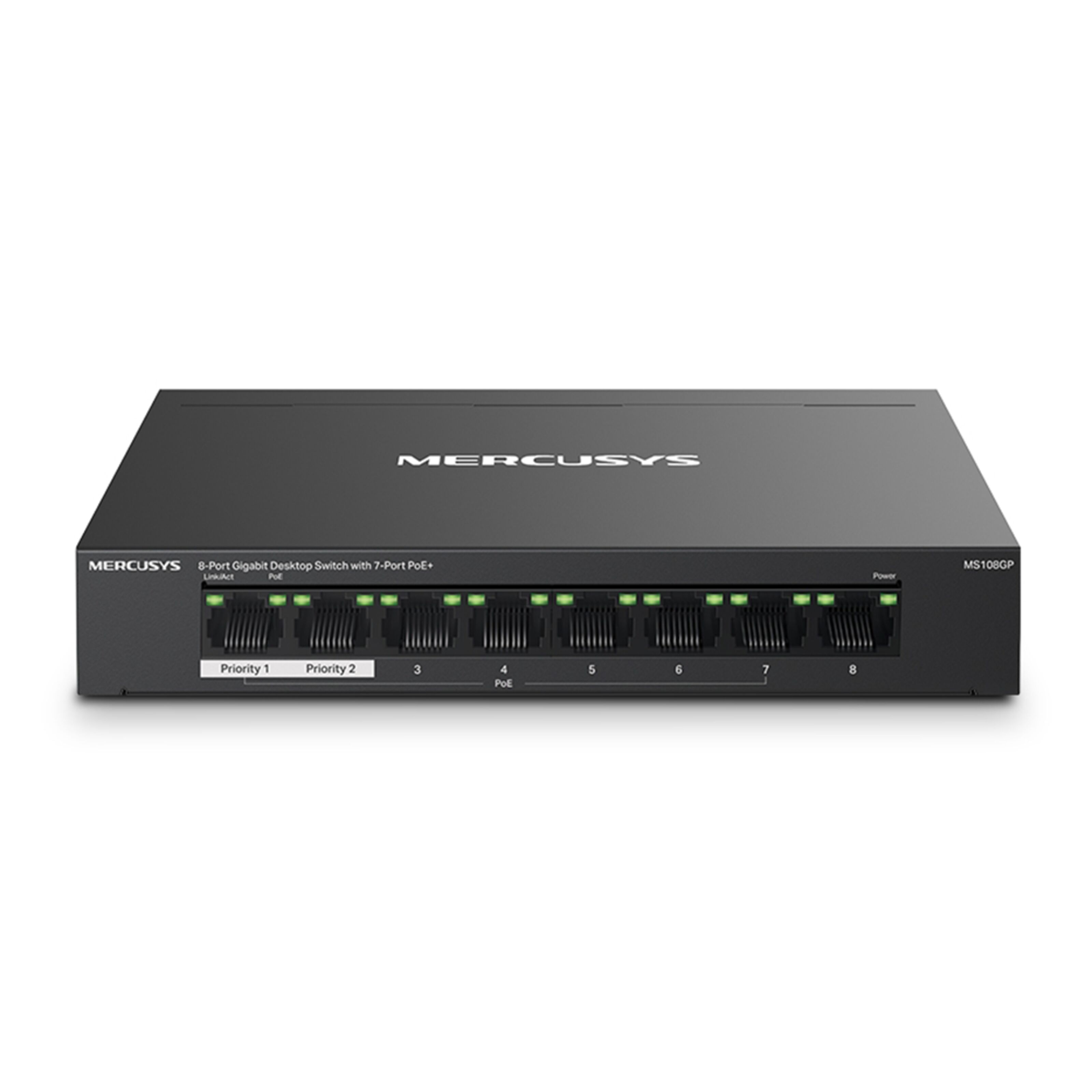 Mercusys MS108GP 8-portars gigabitswitch med POE+
