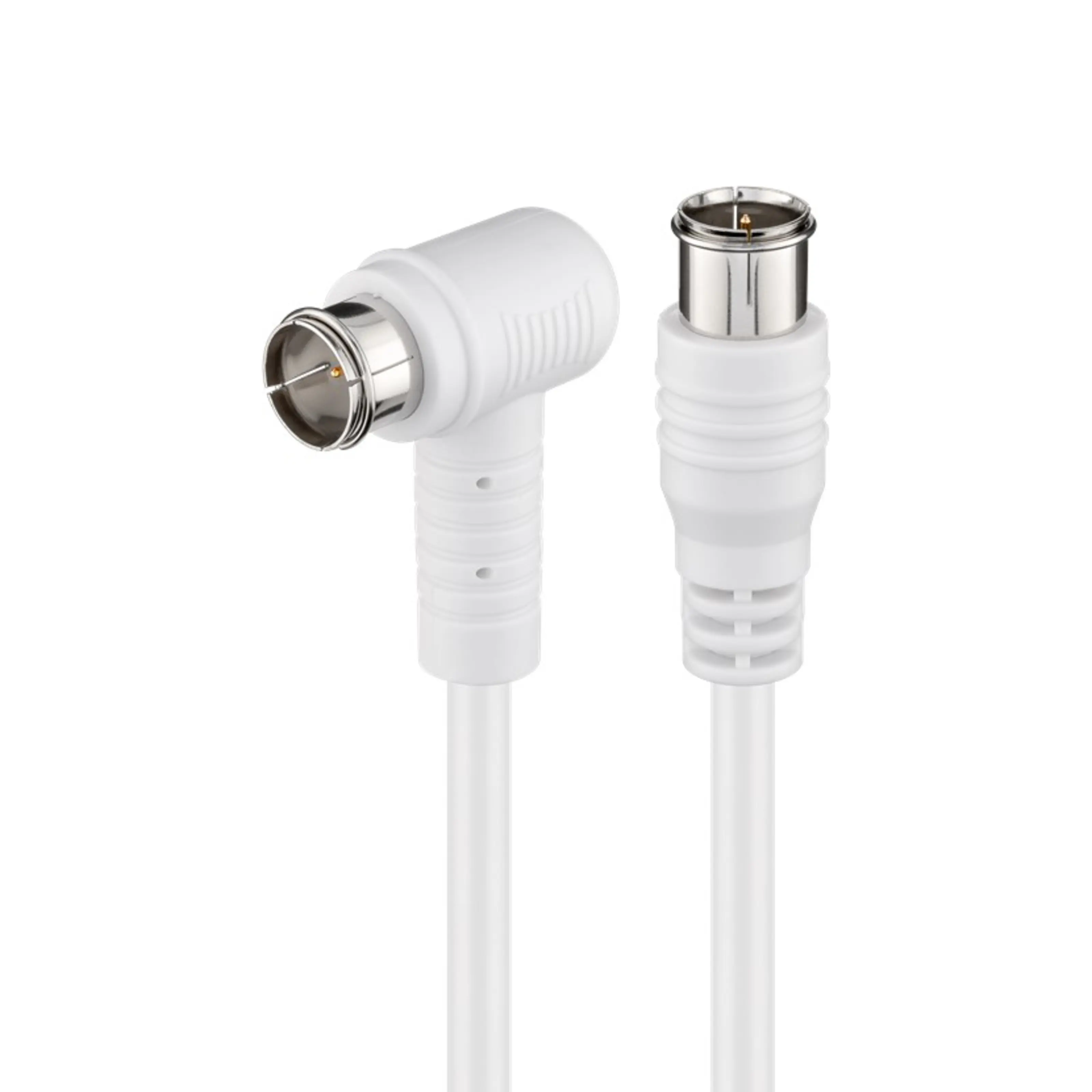 F-kabel Vit vinklad 5 m