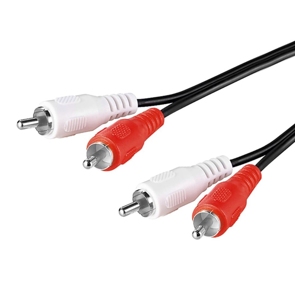 Ljudkabel med 2x RCA 10 m