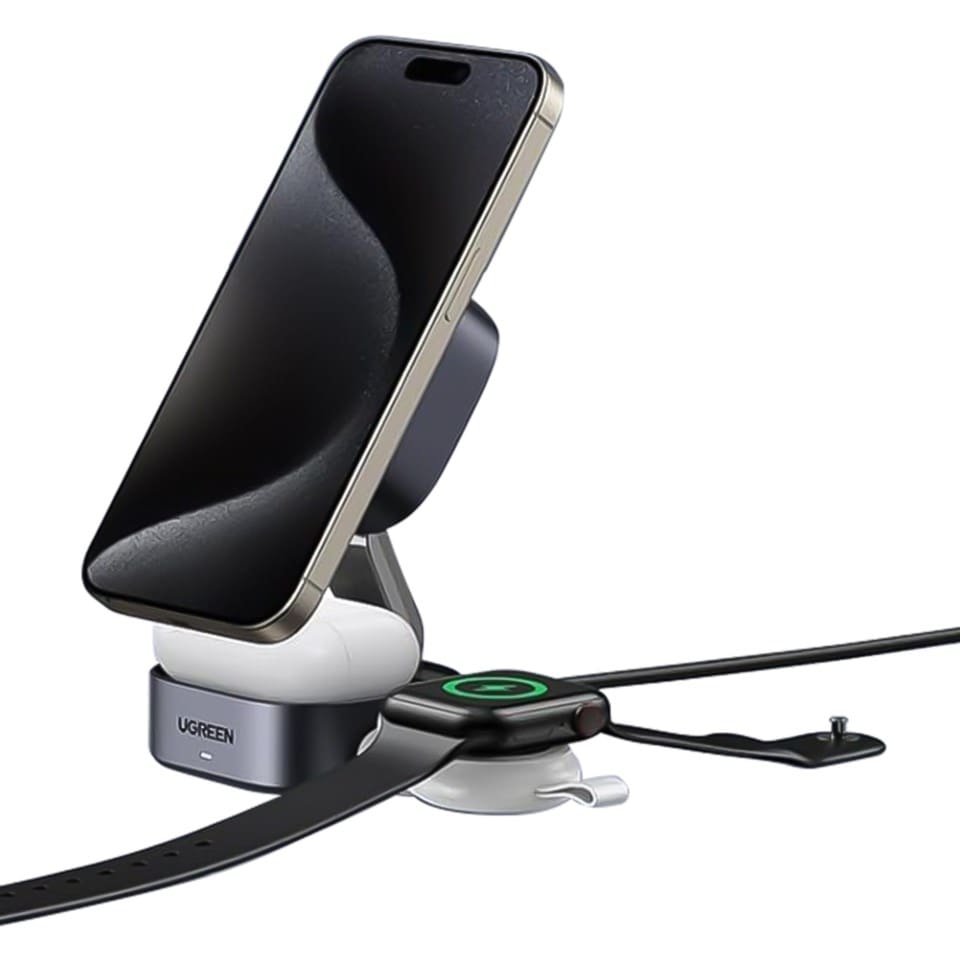 Ugreen Qi2 3-i-1 laddare