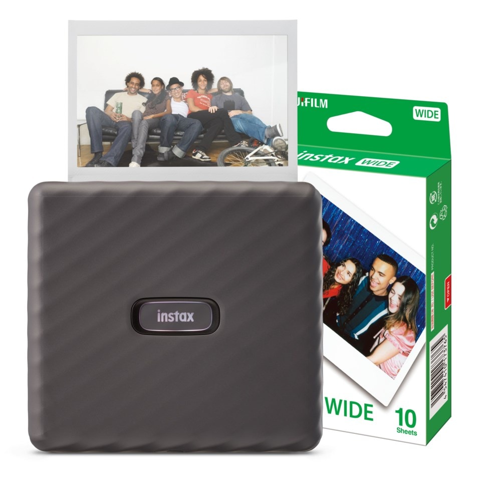 Fujifilm instax Link WIDE grå startpaket