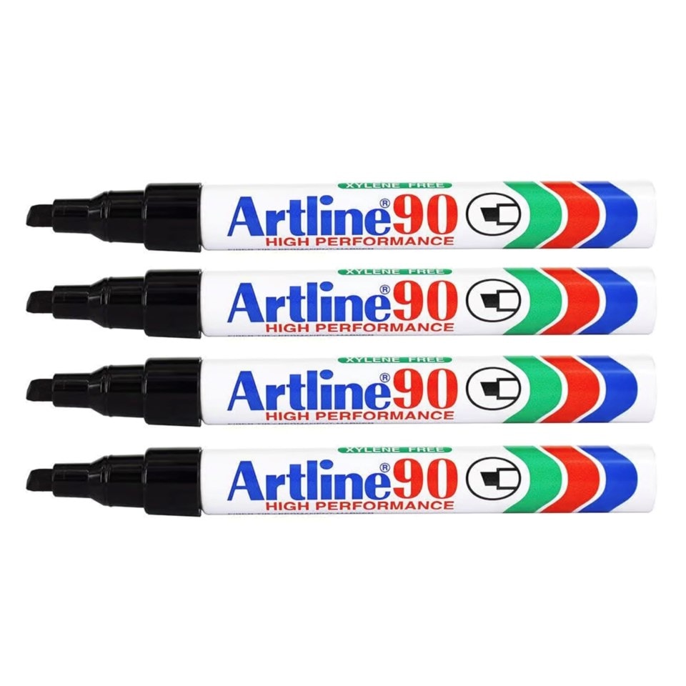 Artline Märkpenna 90 Svart 4-pack