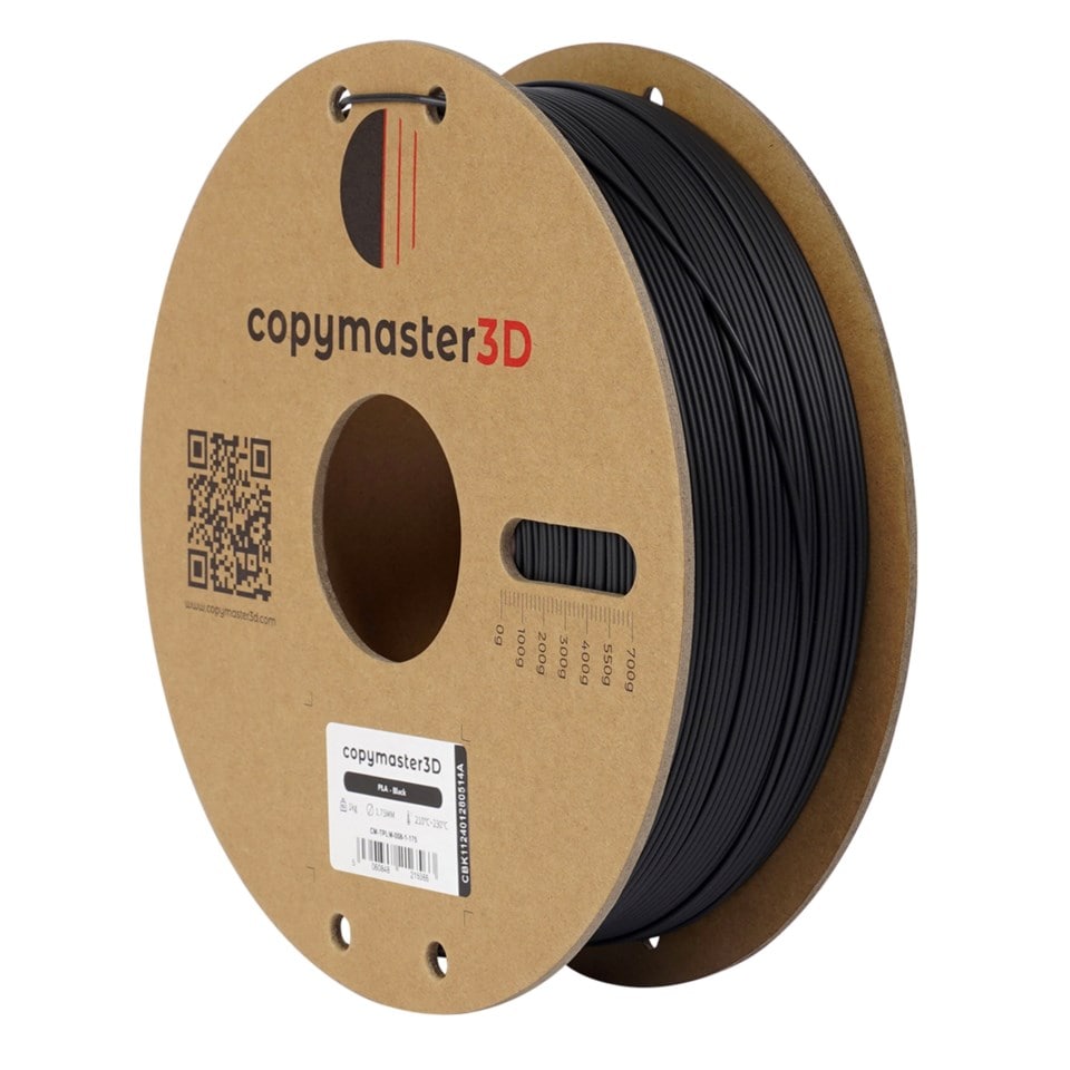 Copymaster3D PLA-filament for 3D-skriver 1,75 mm Svart