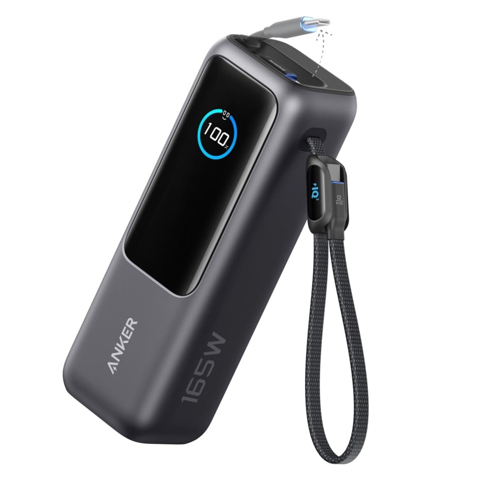 Anker Powerbank 165 W 25000 mAh med kablar