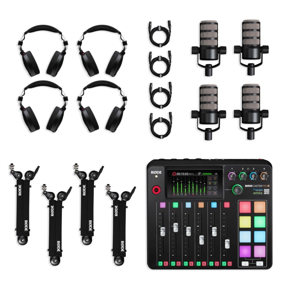 Rode Rodecaster PRO II Podcasting Bundle 4