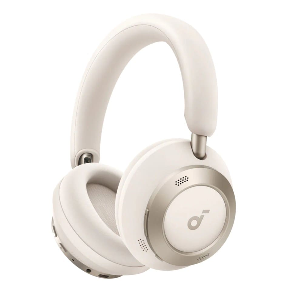 Soundcore Space One Pro Trådløse ANC-hodetelefoner Cream-White