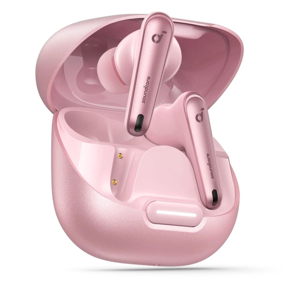 Soundcore Liberty 4 Trådløse hodetelefoner med ANC 2.0 Pastel Pink