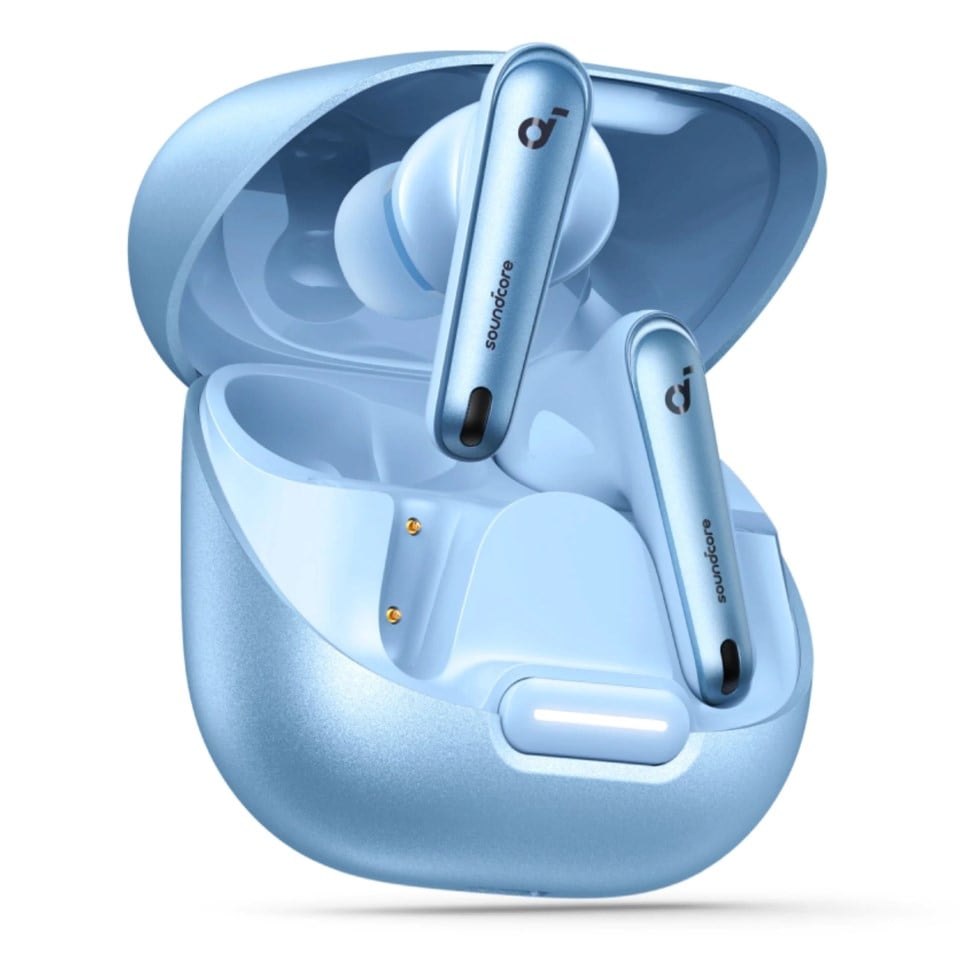 Soundcore Liberty 4 Trådløse hodetelefoner med ANC 2.0 Light Blue