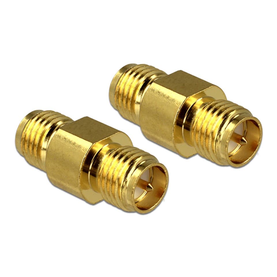RP-SMA hona till SMA hona 2-pack