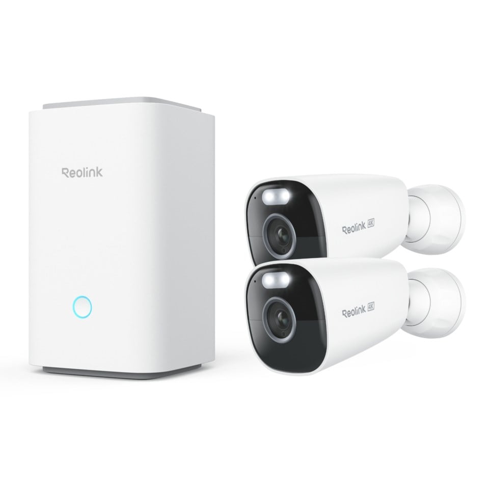 Reolink Home Hub med 2x Argus Eco Ultra 4K-kamera