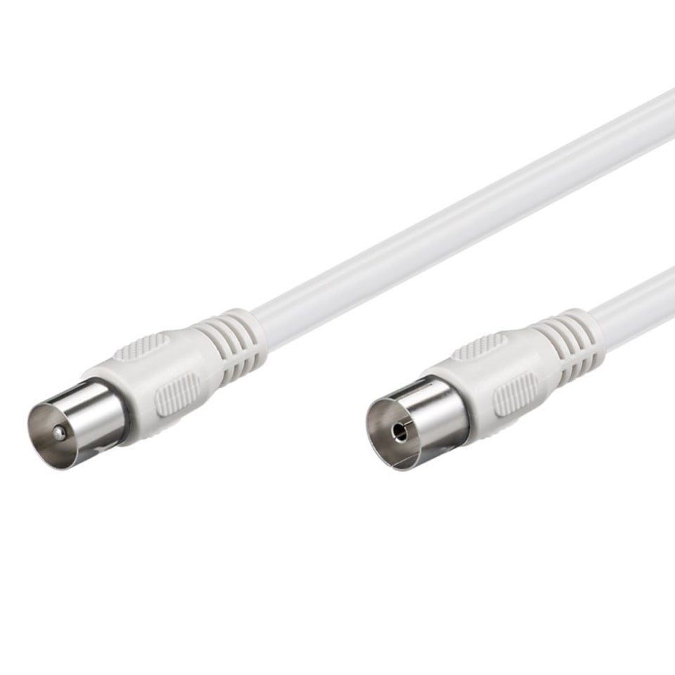 Antennkabel Vit 1 m