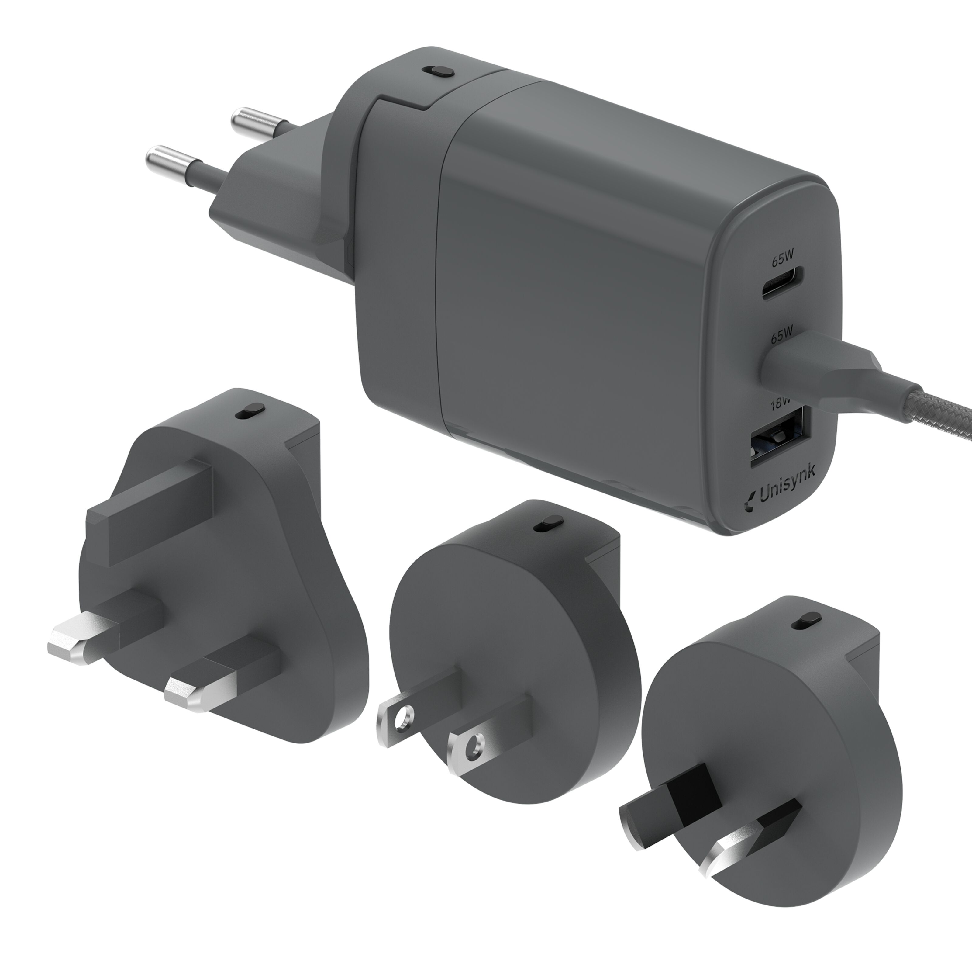 Unisynk 3-portars rese-multiladdare 65W