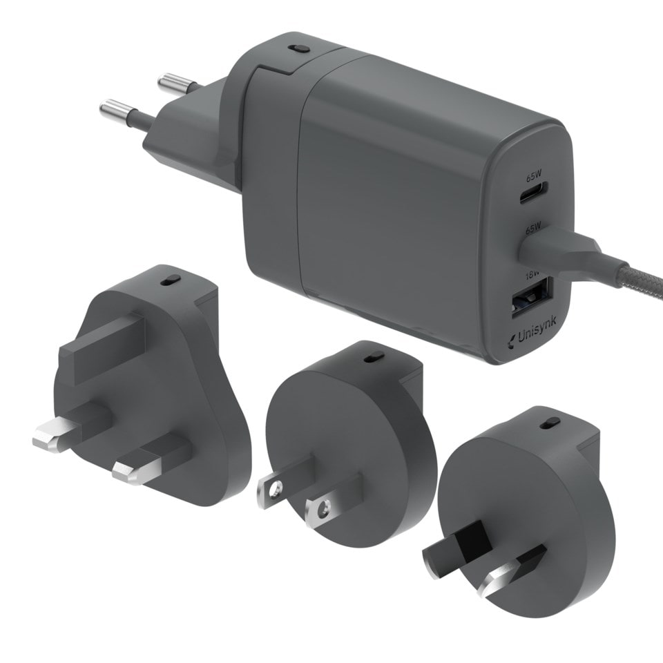 Unisynk 3-portars rese-multiladdare 65W
