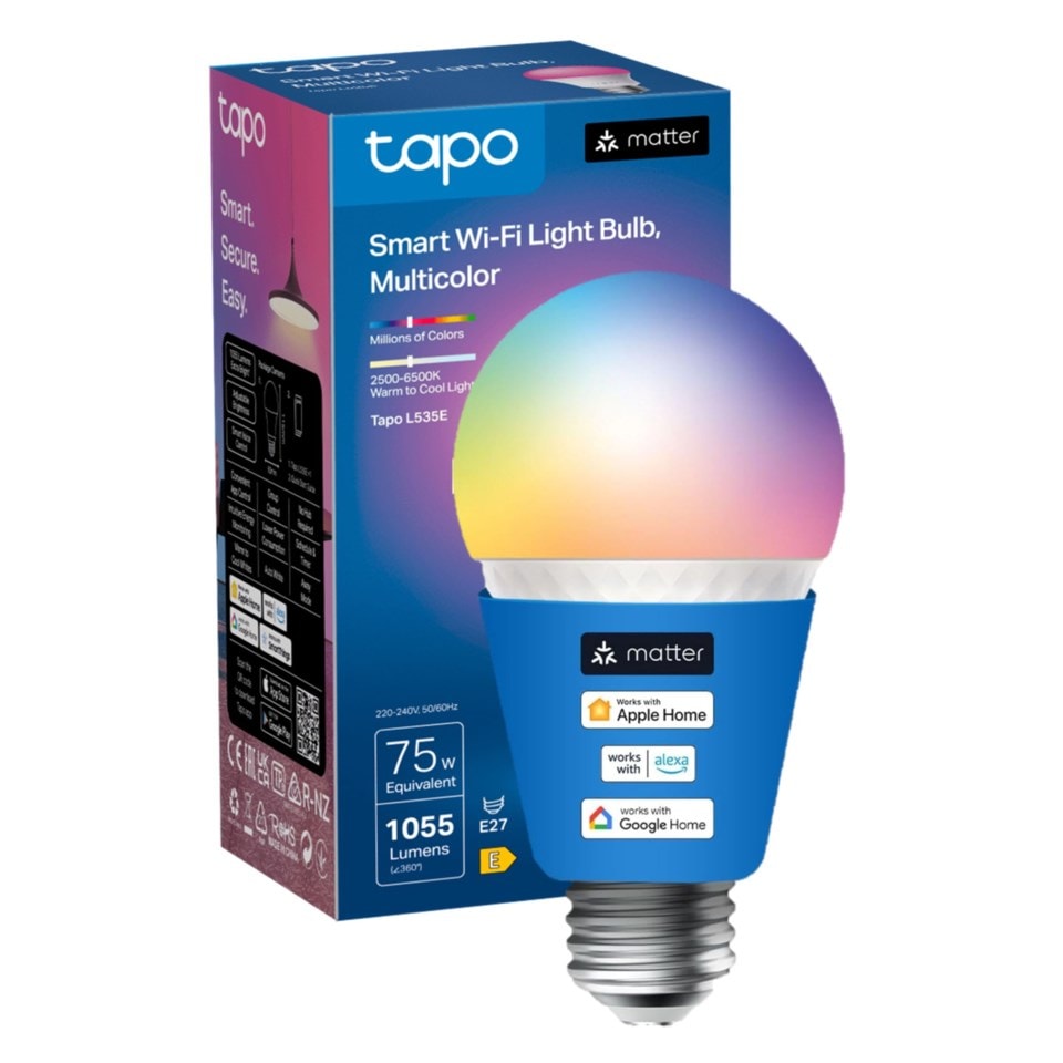TP-link Tapo Smart RGB LED-pære 1100 lumen E27
