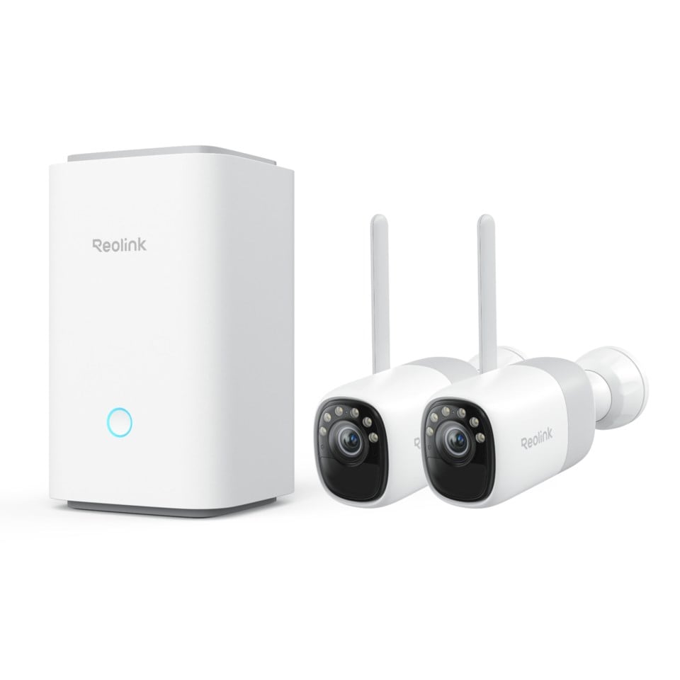 Reolink Home Hub med 2x Altas 2K-kameror