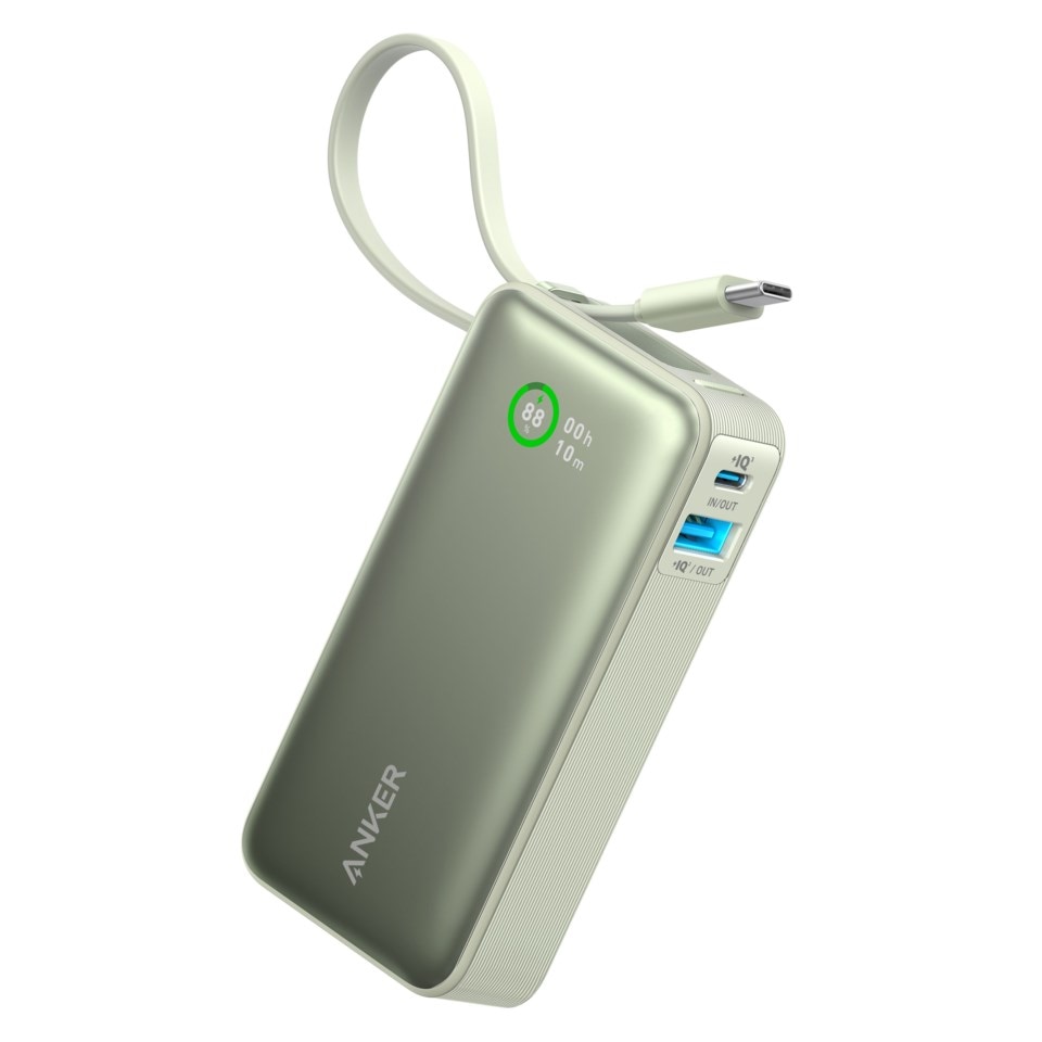 Anker Nano powerbank 30 W 10000 mAh Grön