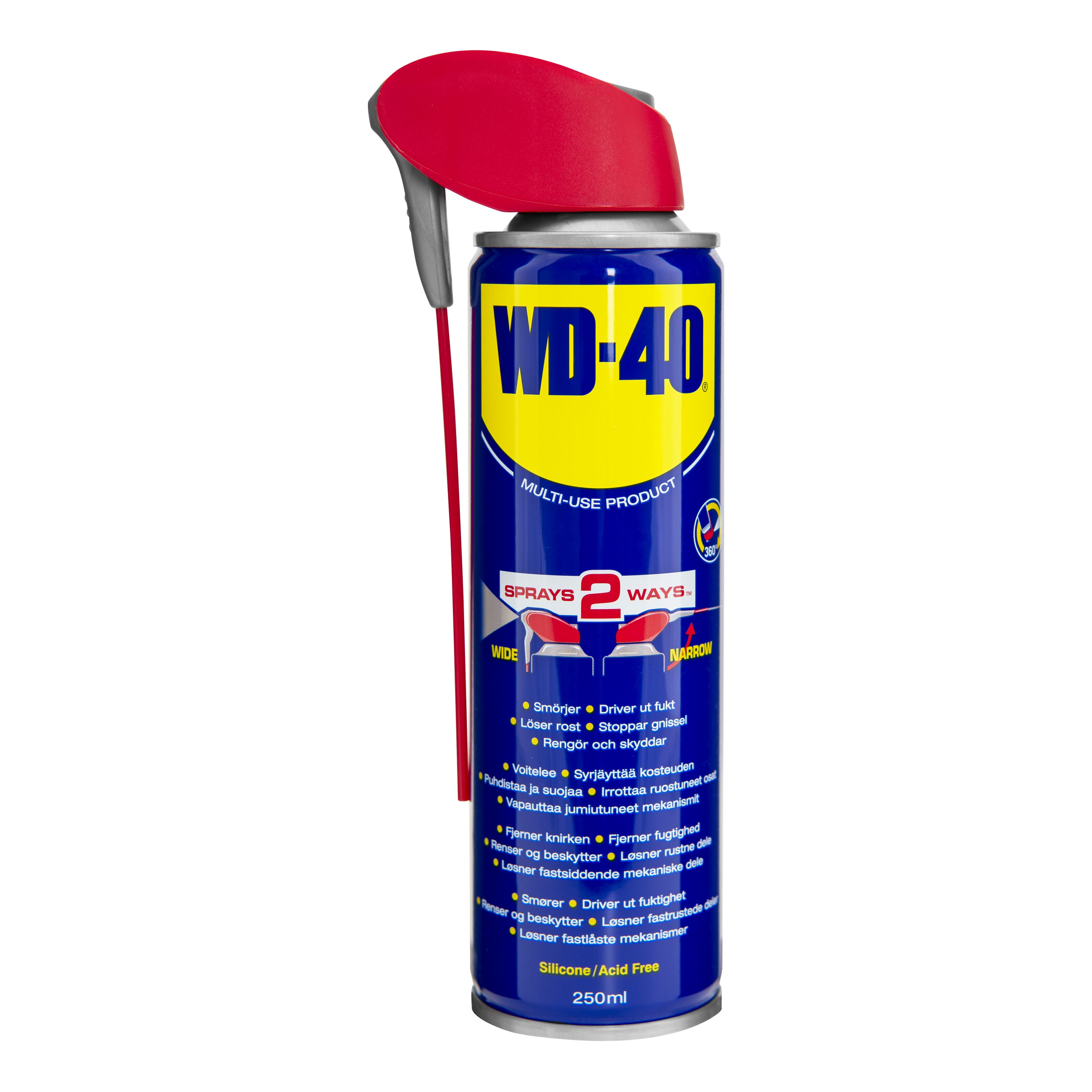 WD-40 Multispray 250 ml med Smart Straw