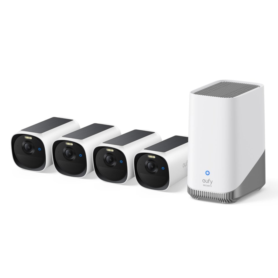 Eufy EufyCam E40 4-kamera kit med HomeBase S380