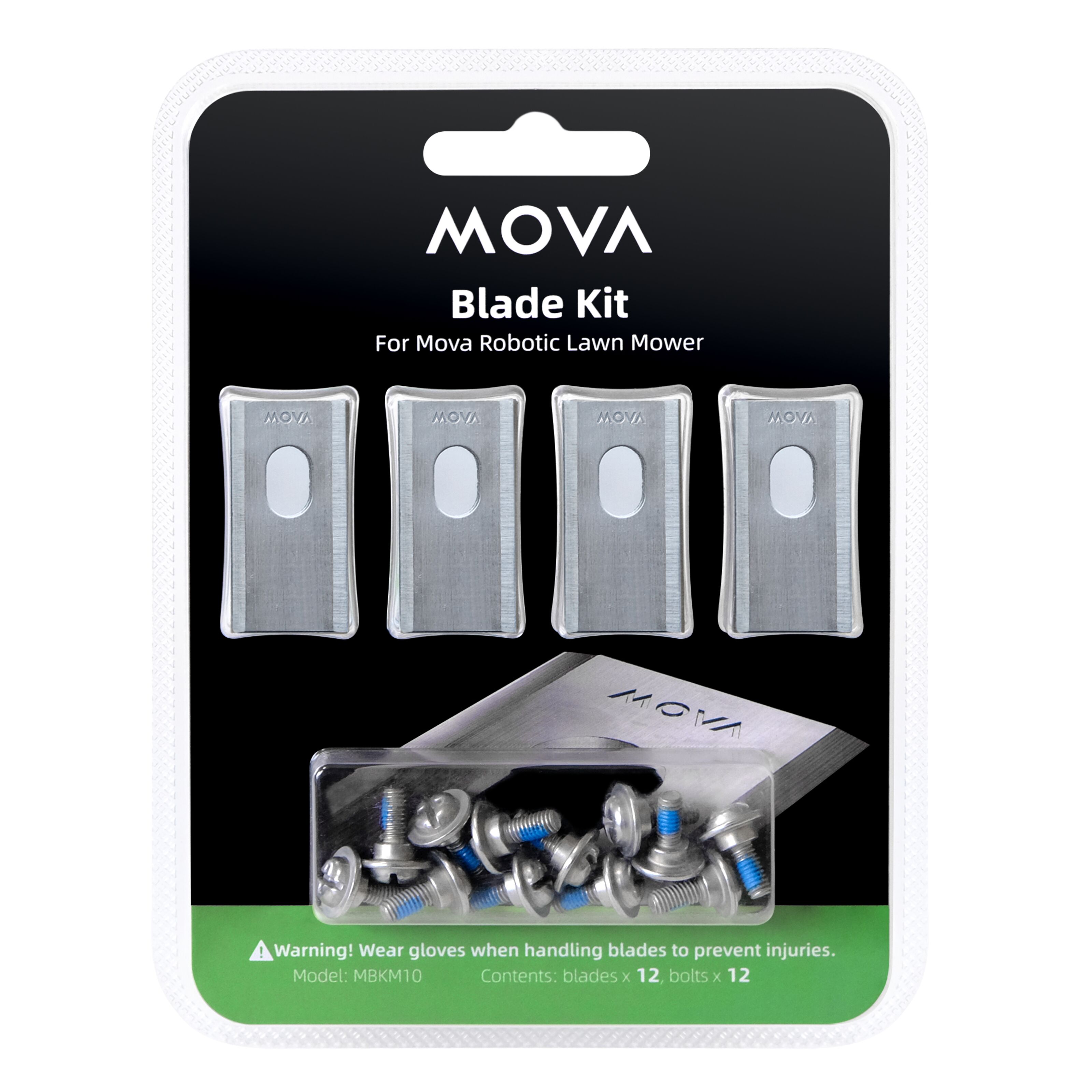 MOVA Reservekniver for Mova 600/100 robotgressklippere, 12-pakk