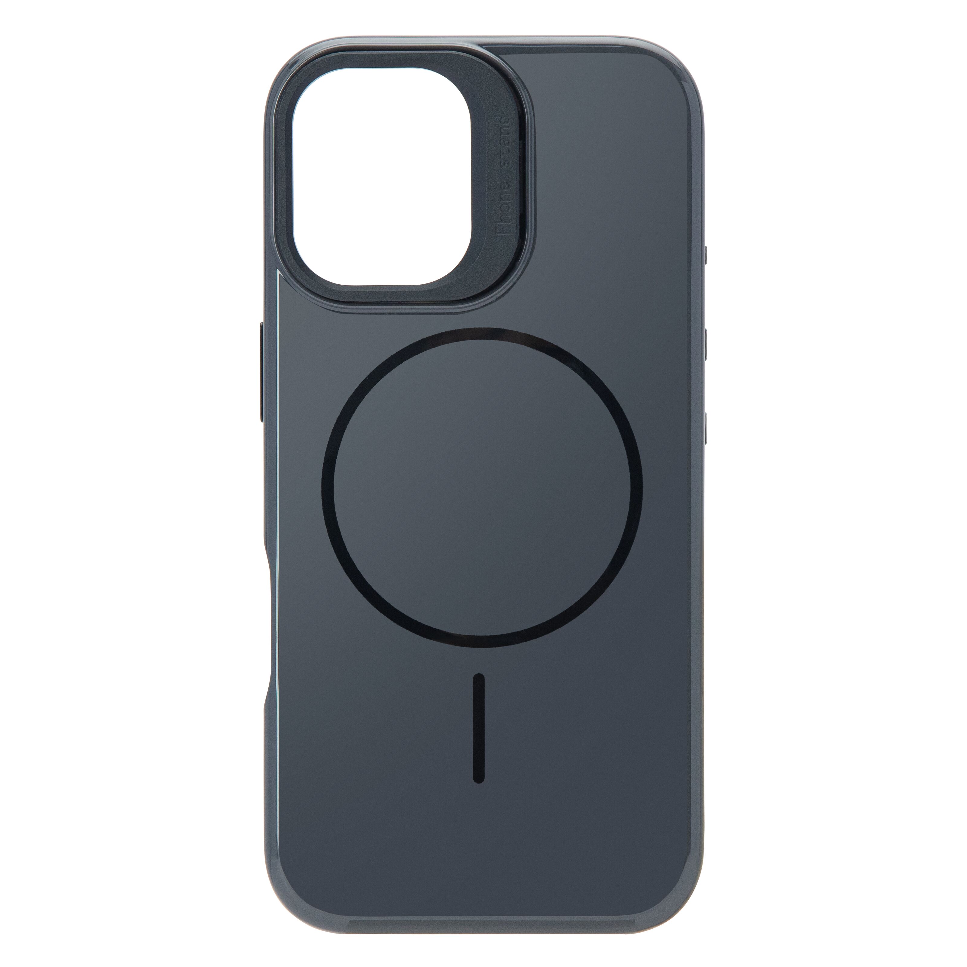 Linocell Flip Stand Case Mobildeksel for iPhone 17 Svart
