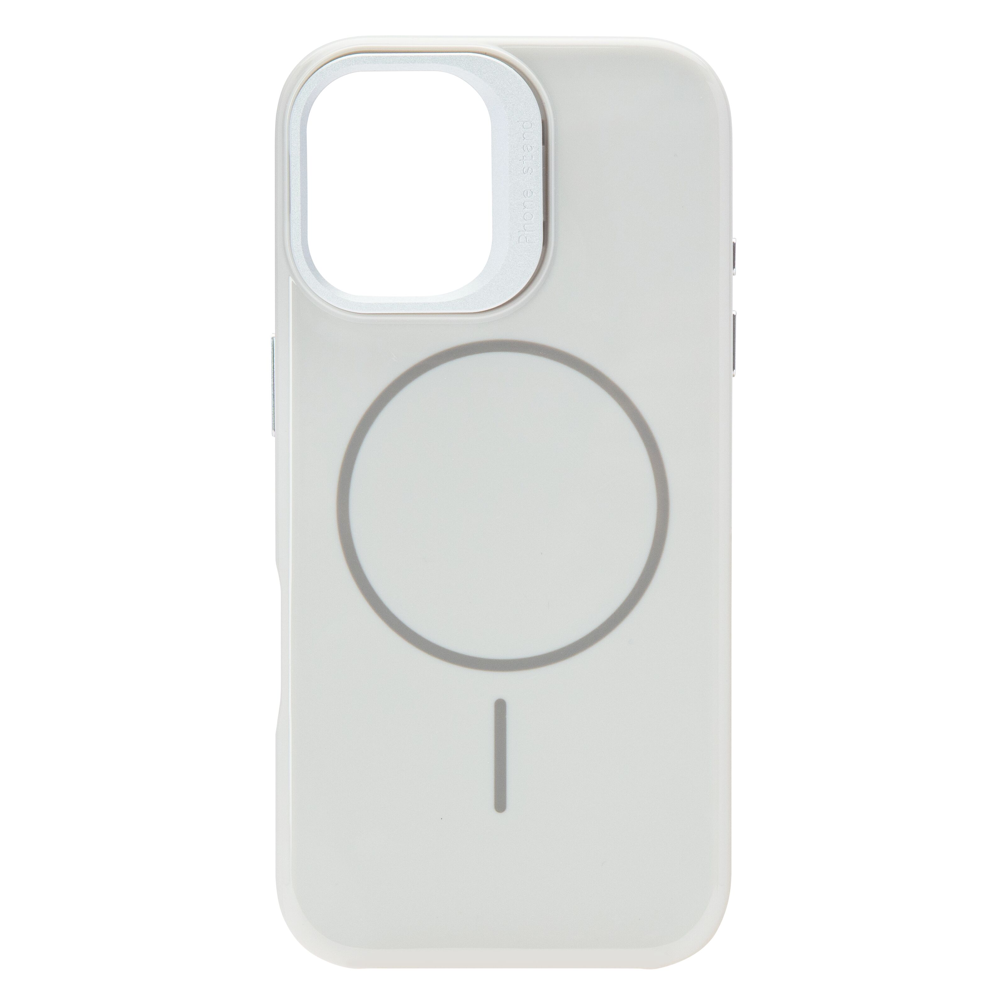 Linocell Flip Stand Case Mobildeksel for iPhone 17 Hvit