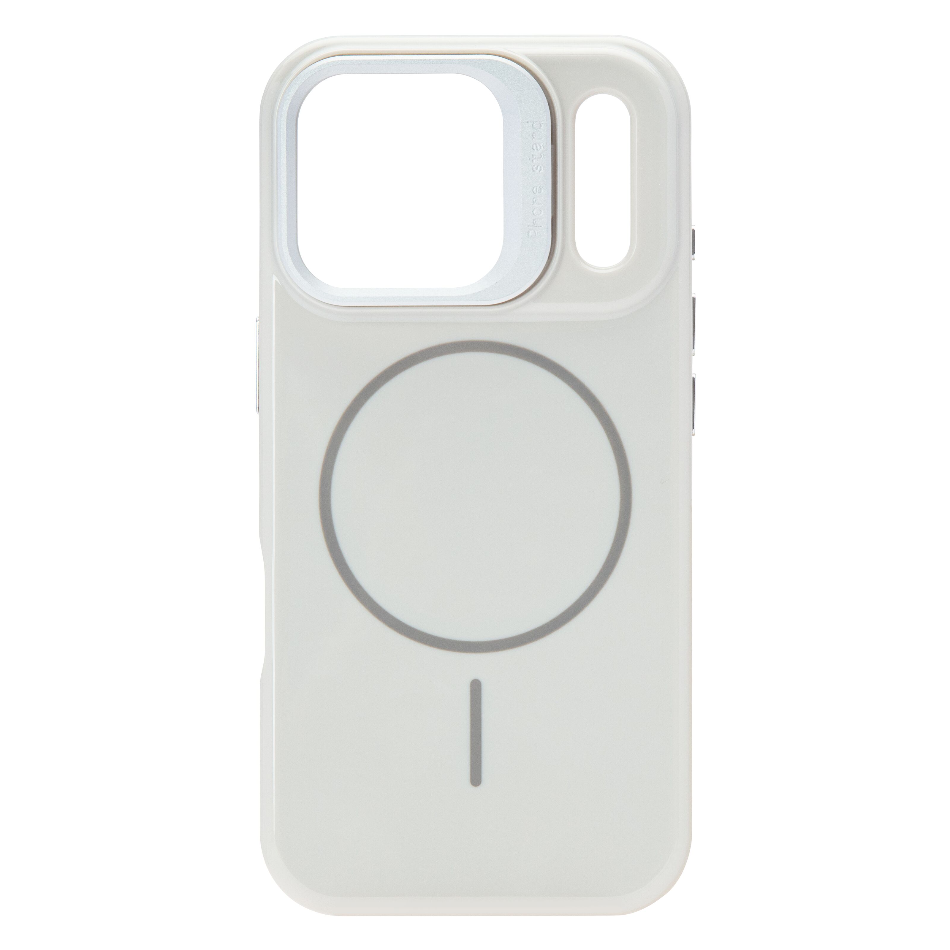 Linocell Flip Stand Case Mobildeksel for iPhone 17 Pro Hvit