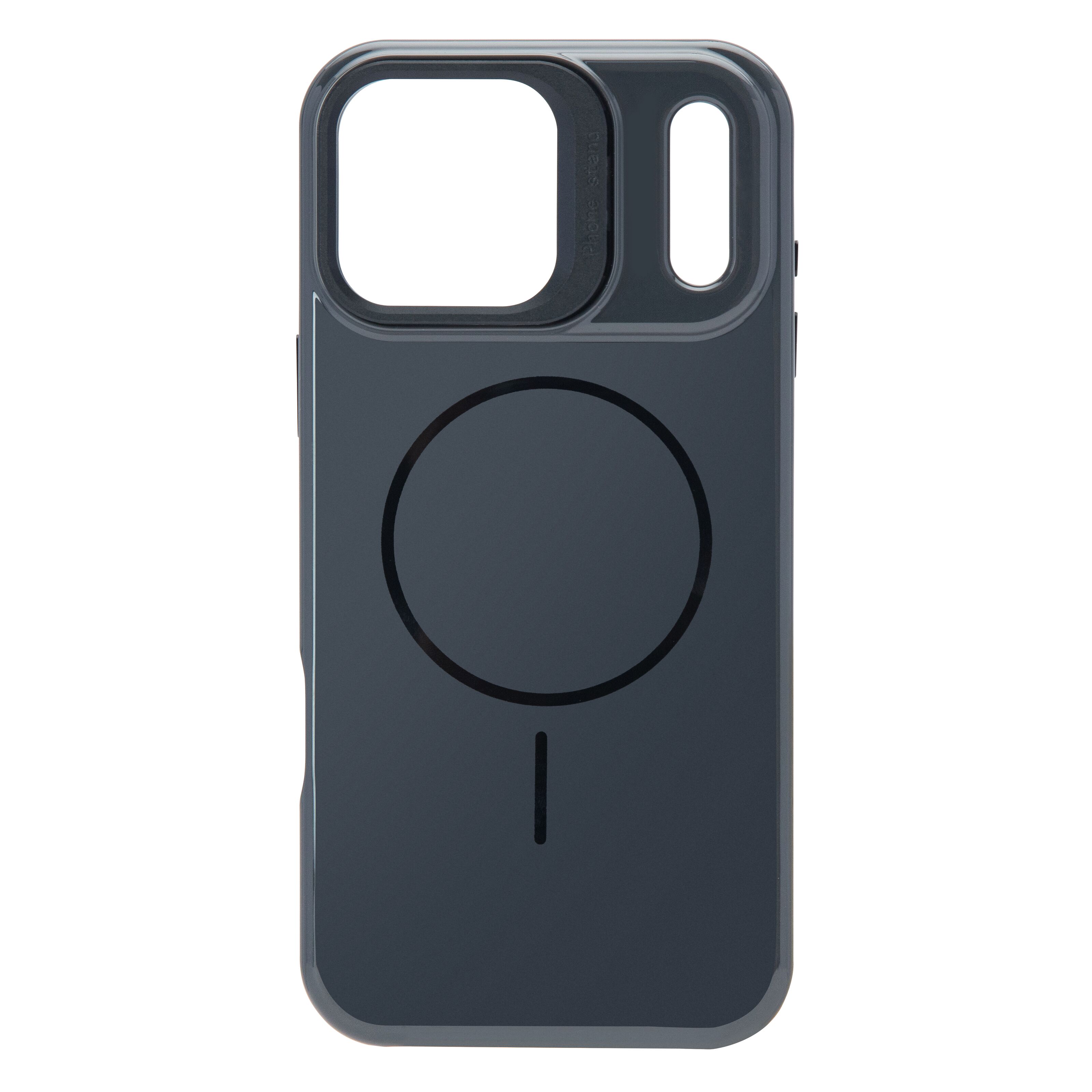 Linocell Flip Stand Case Mobildeksel for iPhone 17 Pro Max Svart