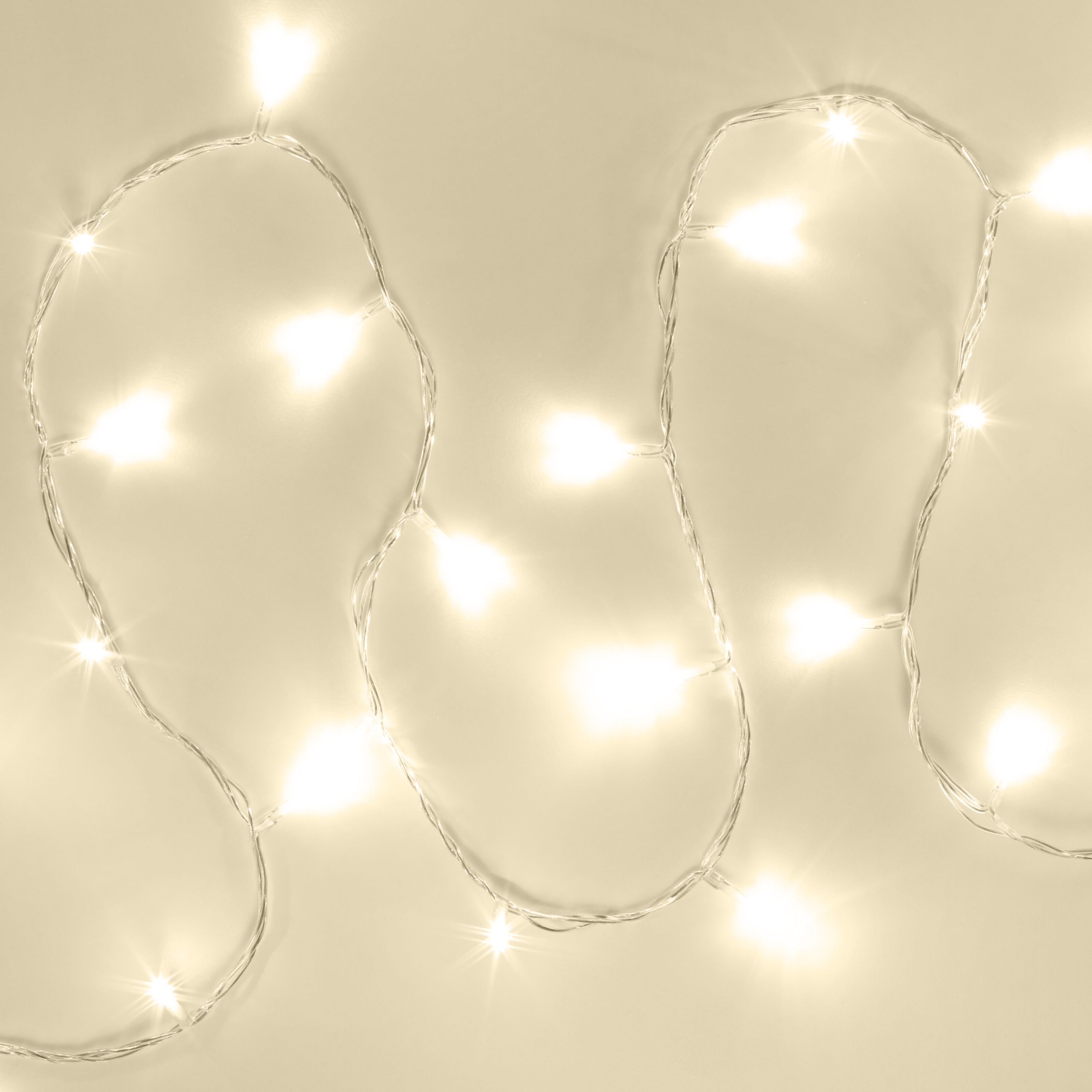 Lyslenke 240 LED 18 m (gjennomsiktig)