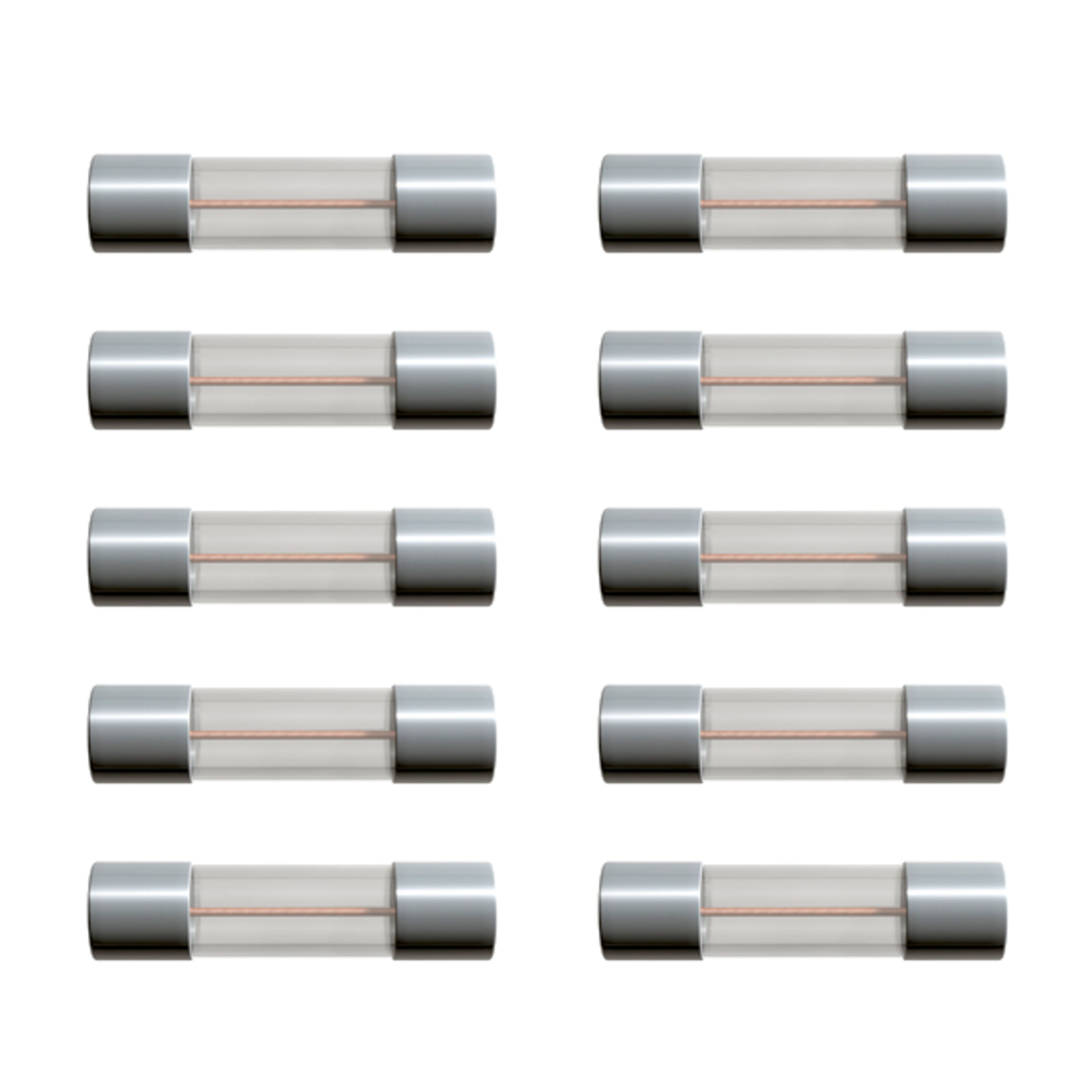 Glasrörssäkring 5x20 mm 2 A Snabb (F) 10-pack