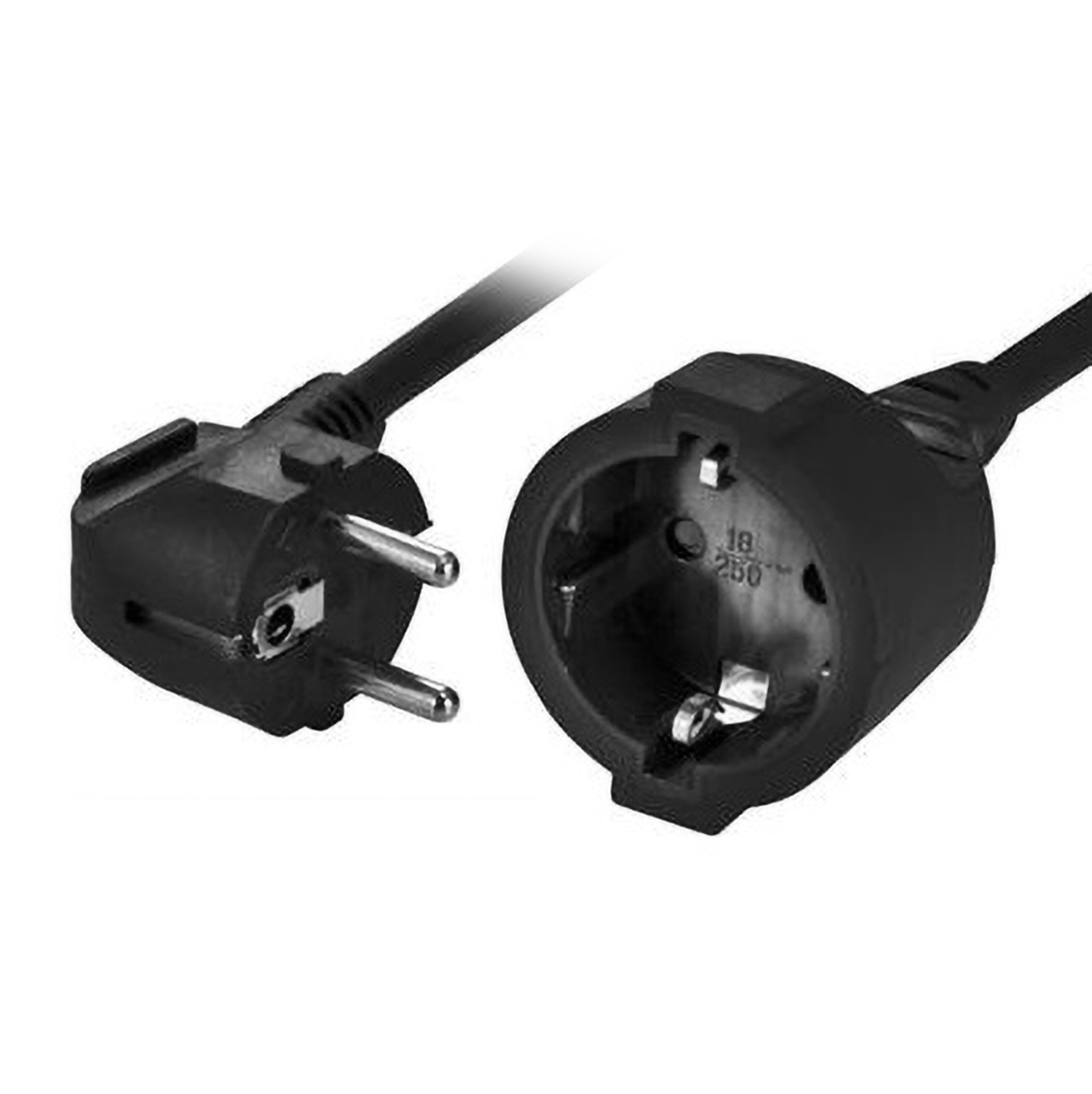 Skjøteledning Jordet 5 m Svart