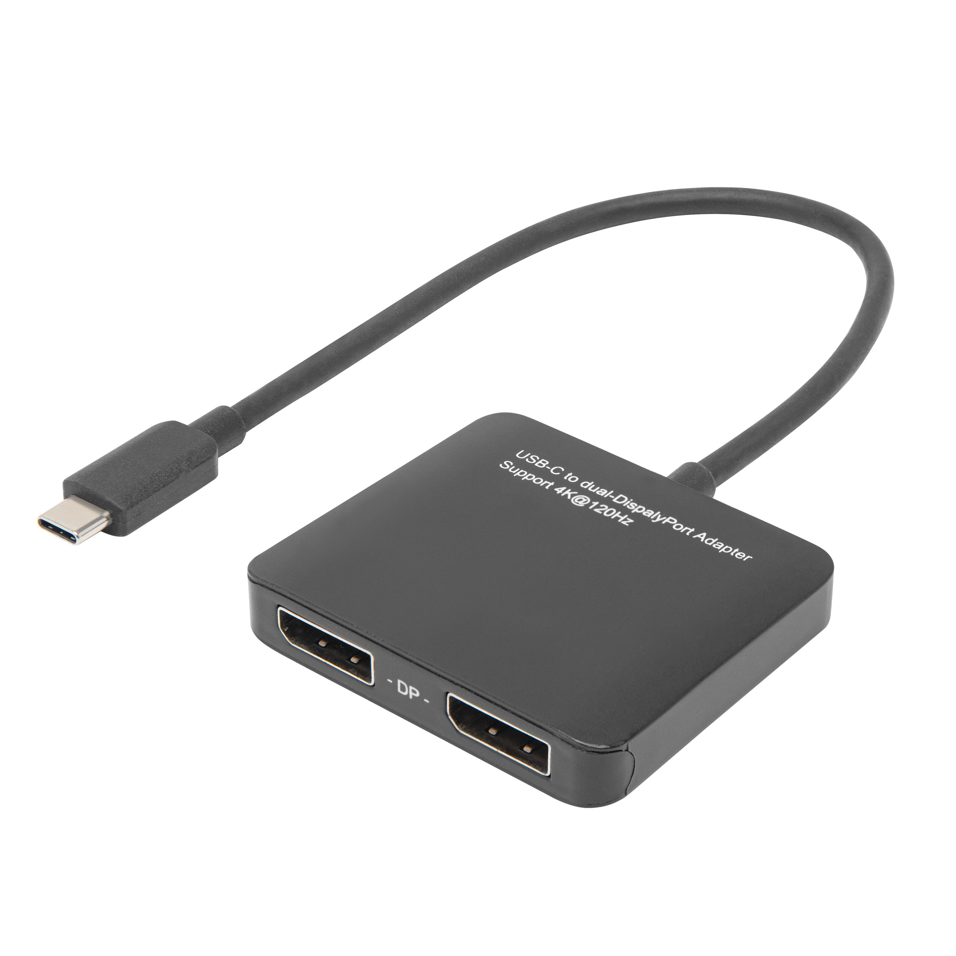Plexgear USB-C- till 2x DisplayPort-adapter