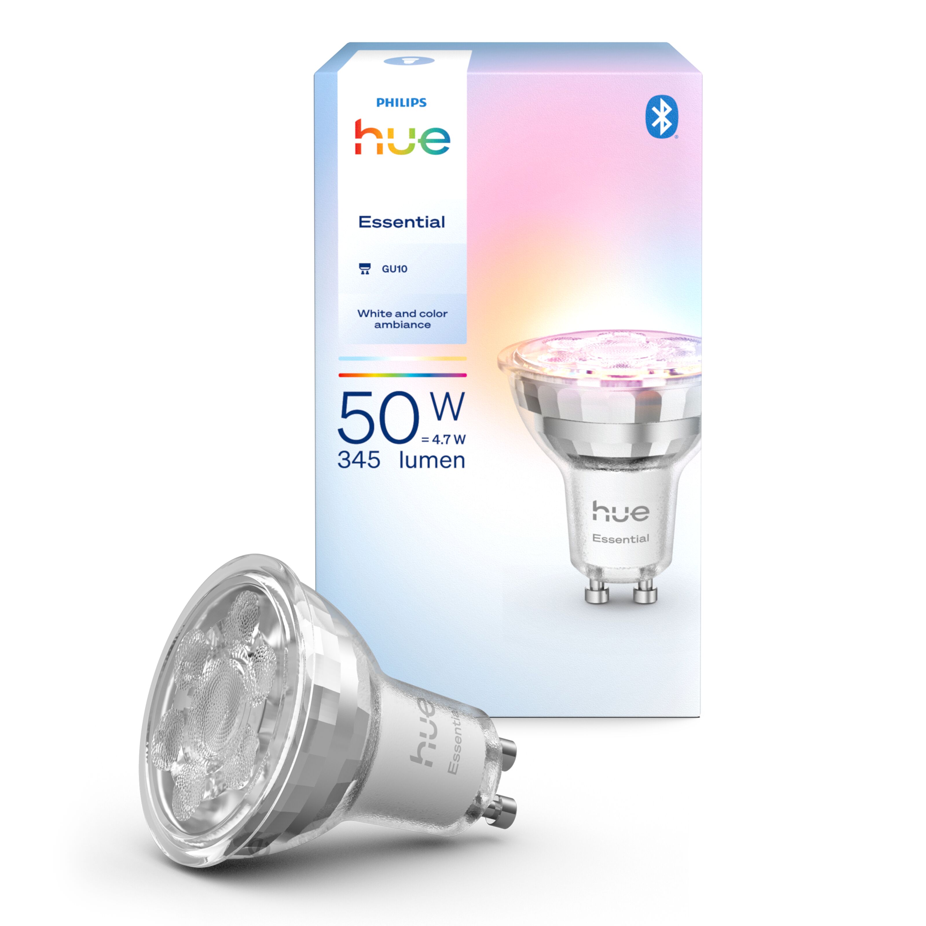 Philips Hue Essential Smart LED-pære GU10 345 lm 1-pk.