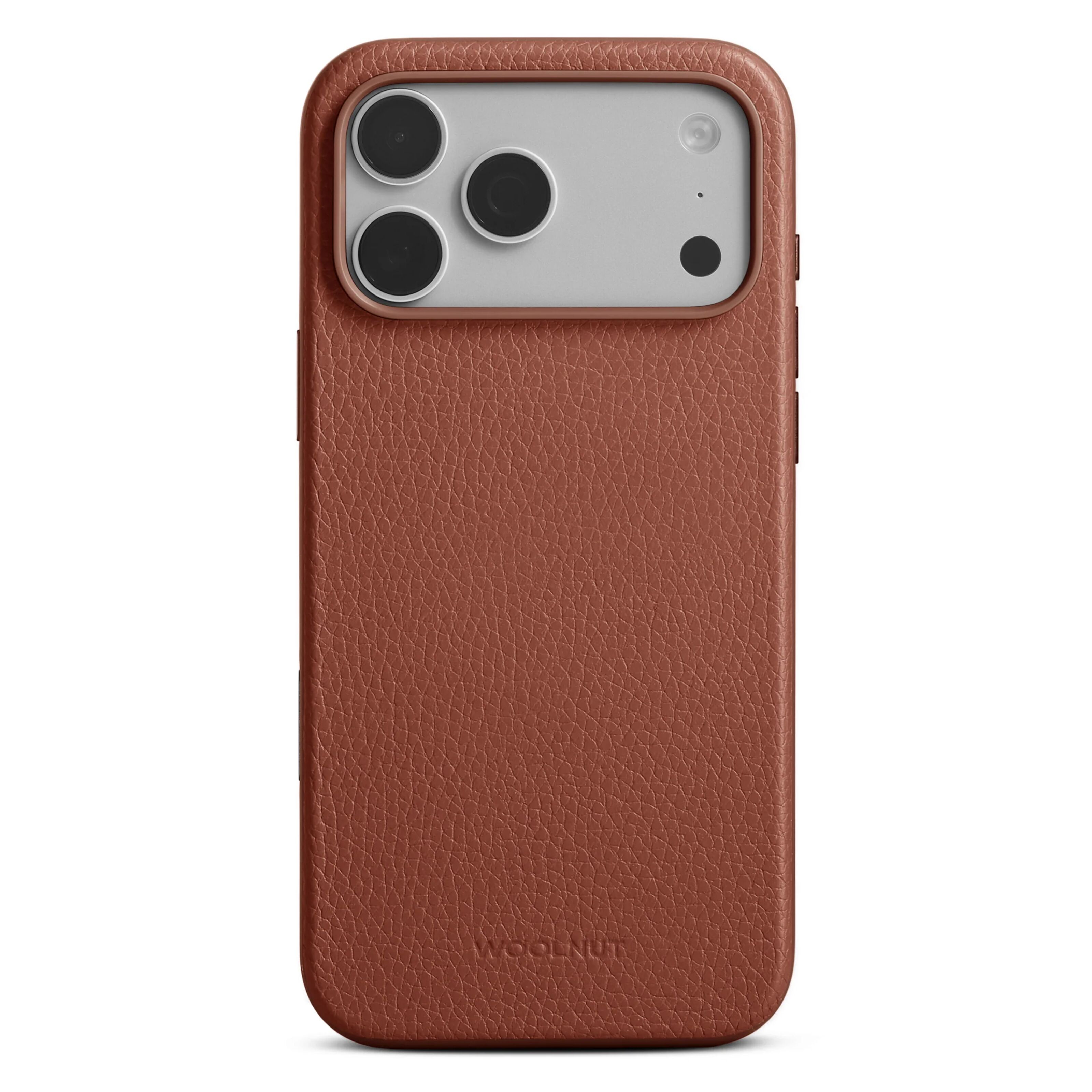 WOOLNUT läderfodral för iPhone 17 Pro Max Cognac