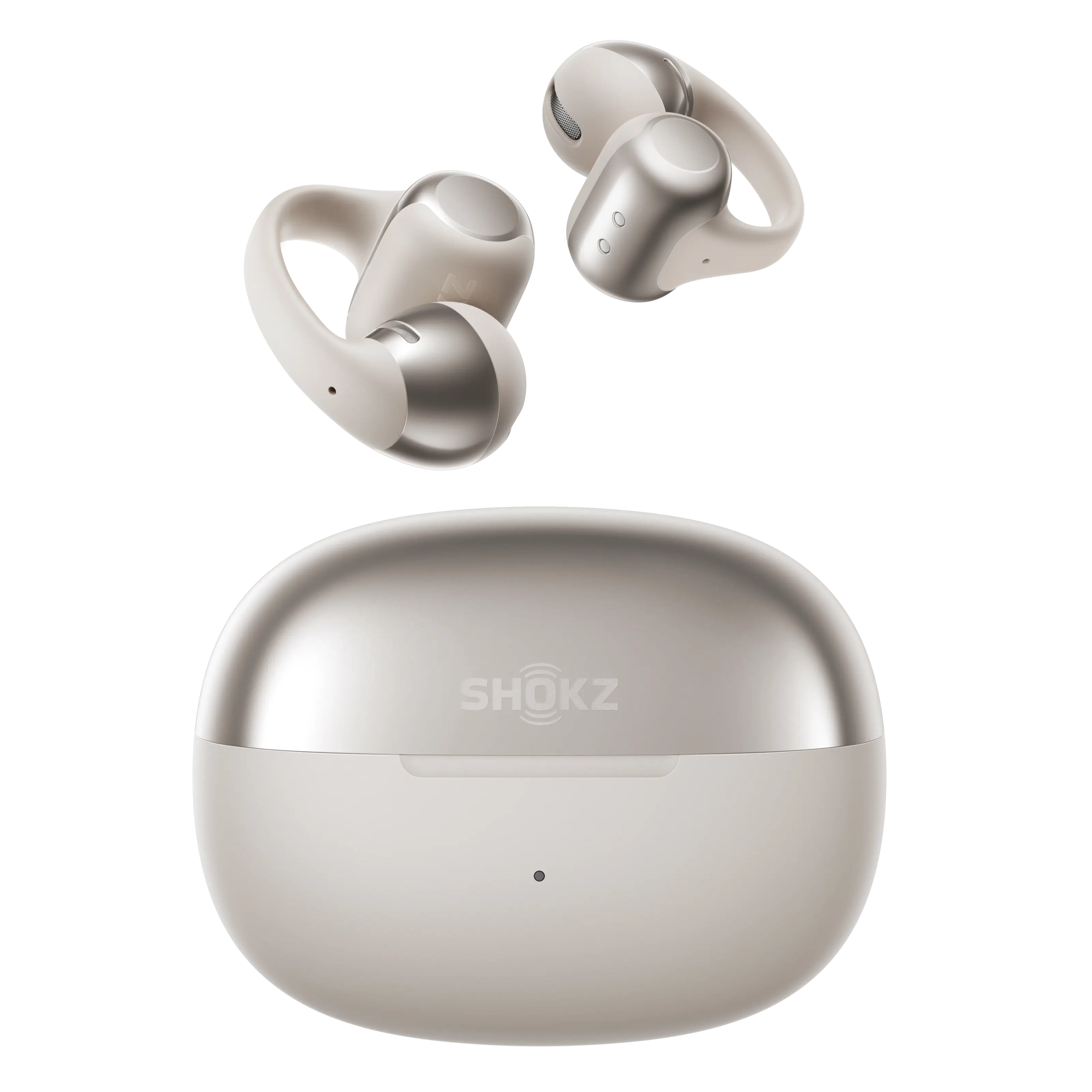 Shokz OpenDots One – trådløse åpne clip-on-hodetelefoner Grå