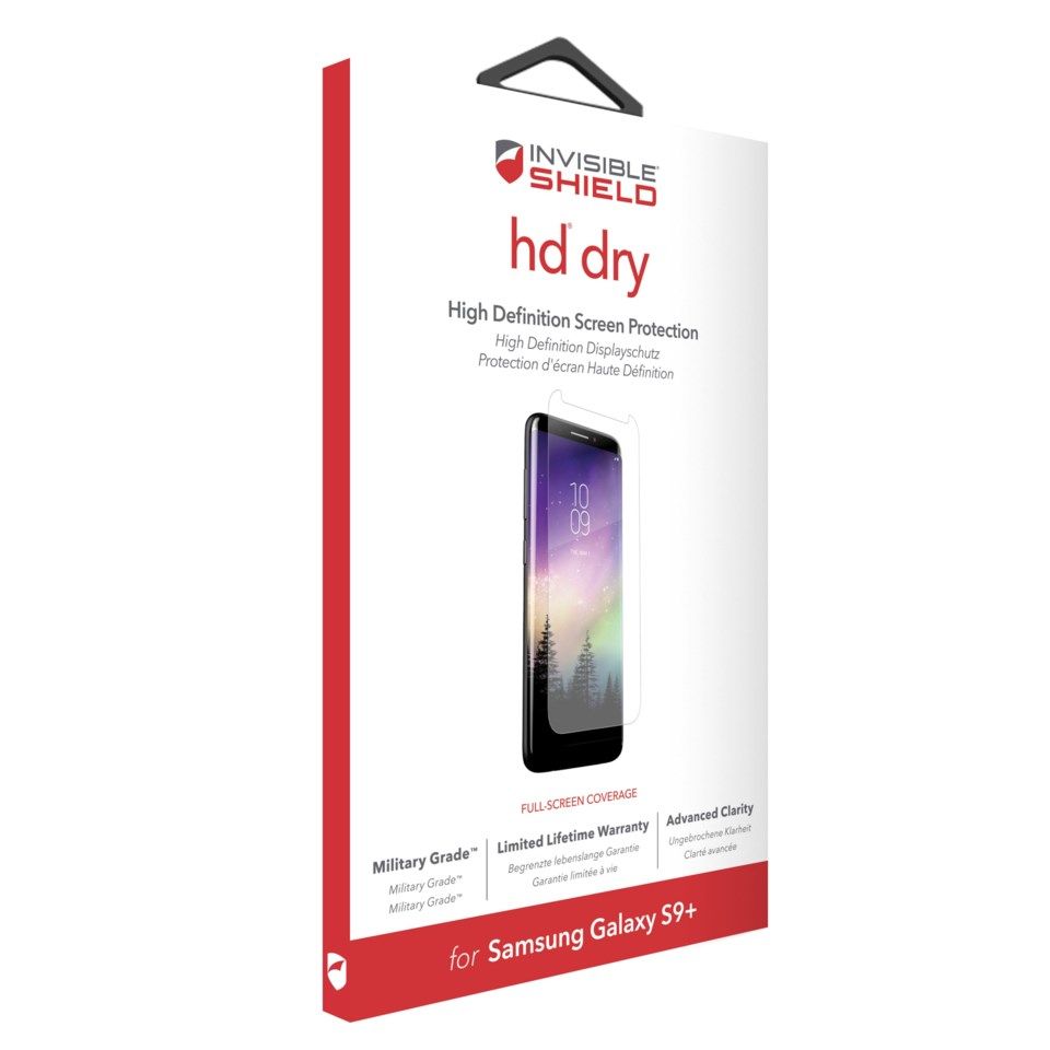 Invisible Shield HD Dry Skärmskydd för Galaxy S9 Plus