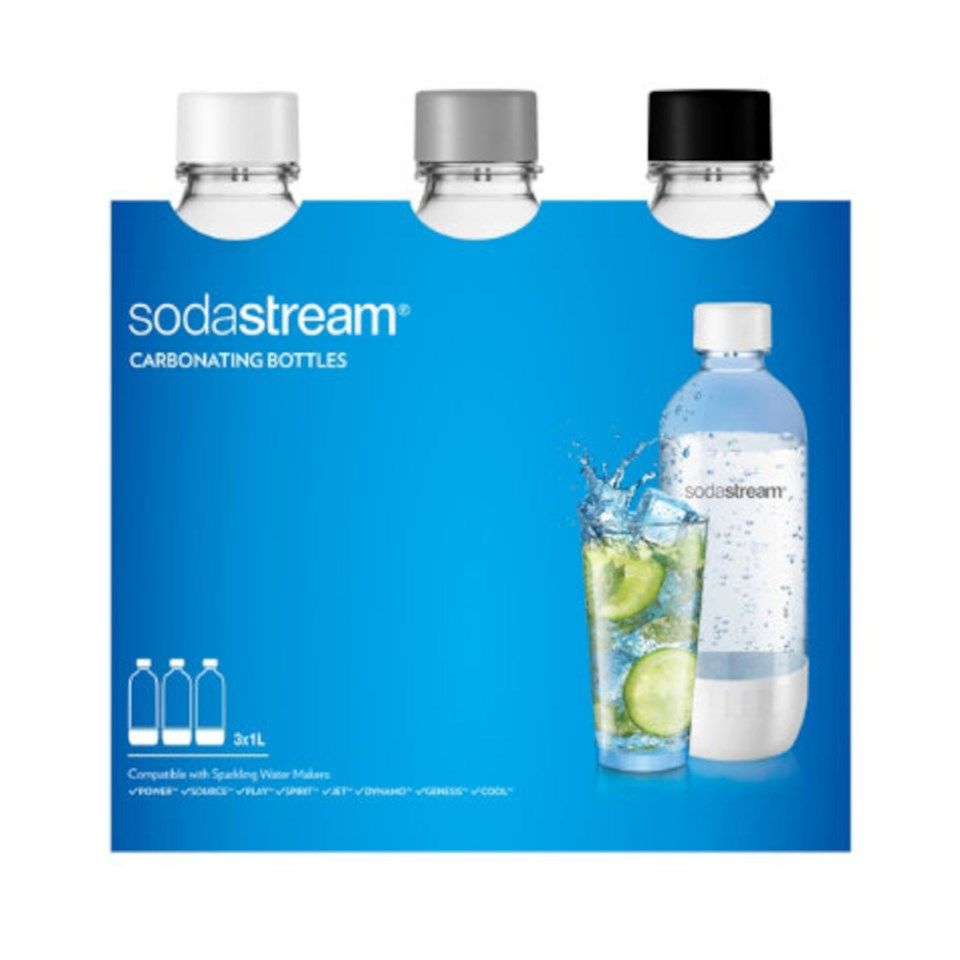 Sodastream Flaske 1 l, 3-pk.