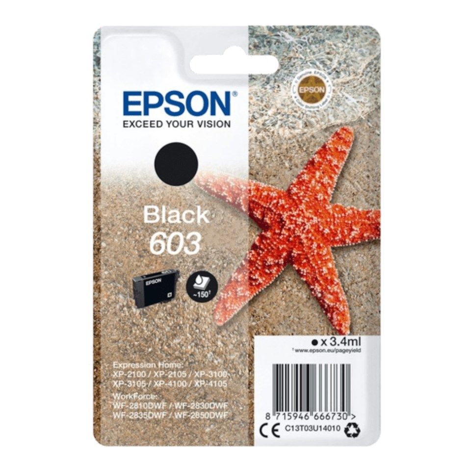 Epson T03U1 Blekkpatron - Svart