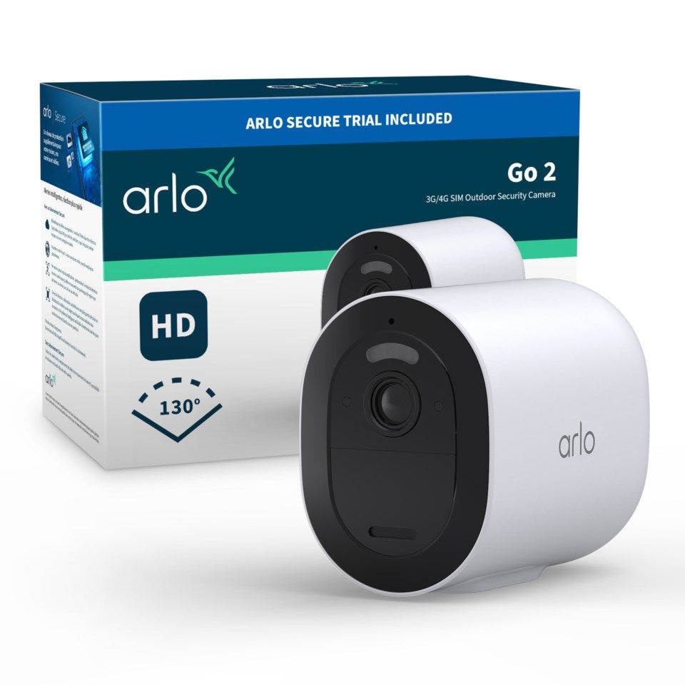 Arlo Go 2 3G/4G SIM & Wi-Fi utendørs overvåkningskamera