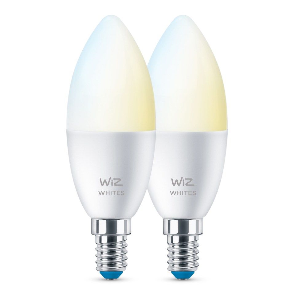 WiZ C37 Smart LED-pære E14 470 lm 2-pk.
