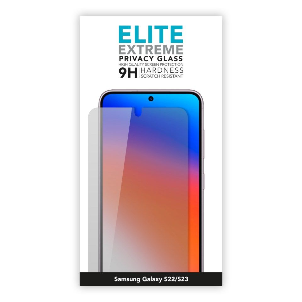 Linocell Elite Extrem Privacy Glass Skjermbeskytter for Samsung Galaxy S22 og S23