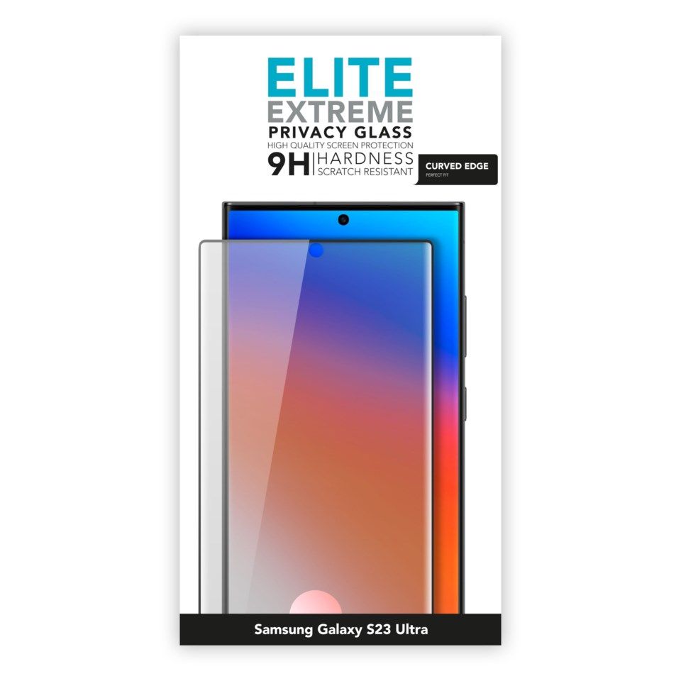 Linocell Elite Extrem Privacy Glass Skjermbeskytter for Samsung Galaxy S23 Ultra